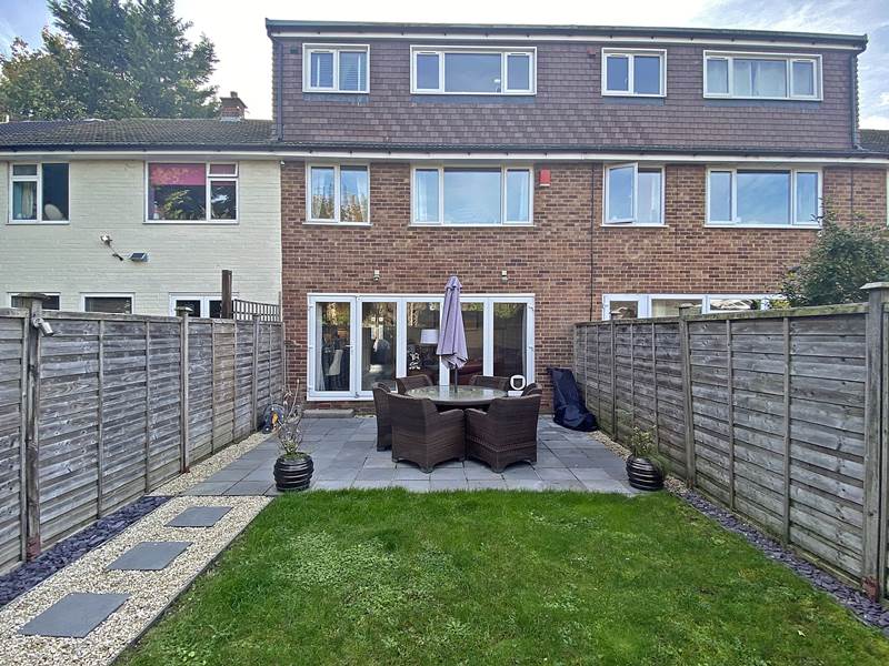 Rear view of property