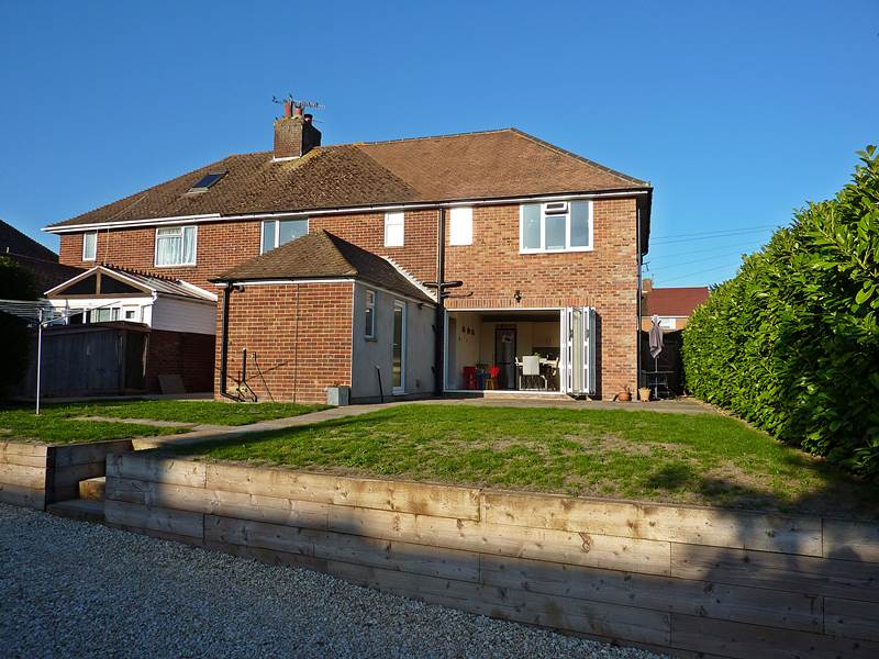 Rear view of property