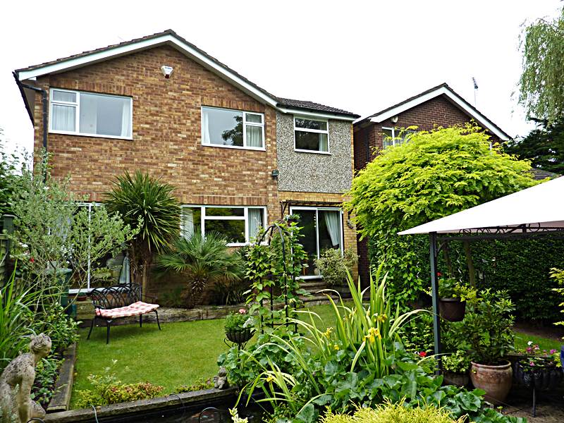 Rear view of property