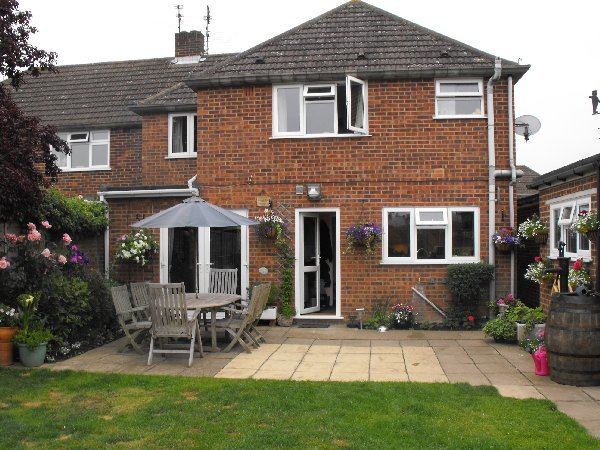 rear of property