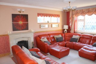 sitting area end of room