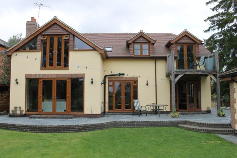 Rear view of property