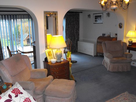opening to dining room