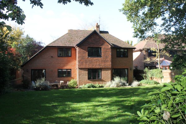 Rear of property