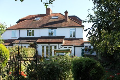 rear of property