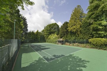 View of tennis court