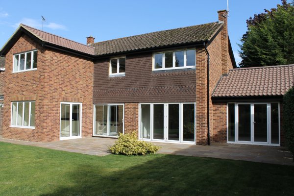 Rear view of property