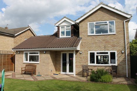rear of property